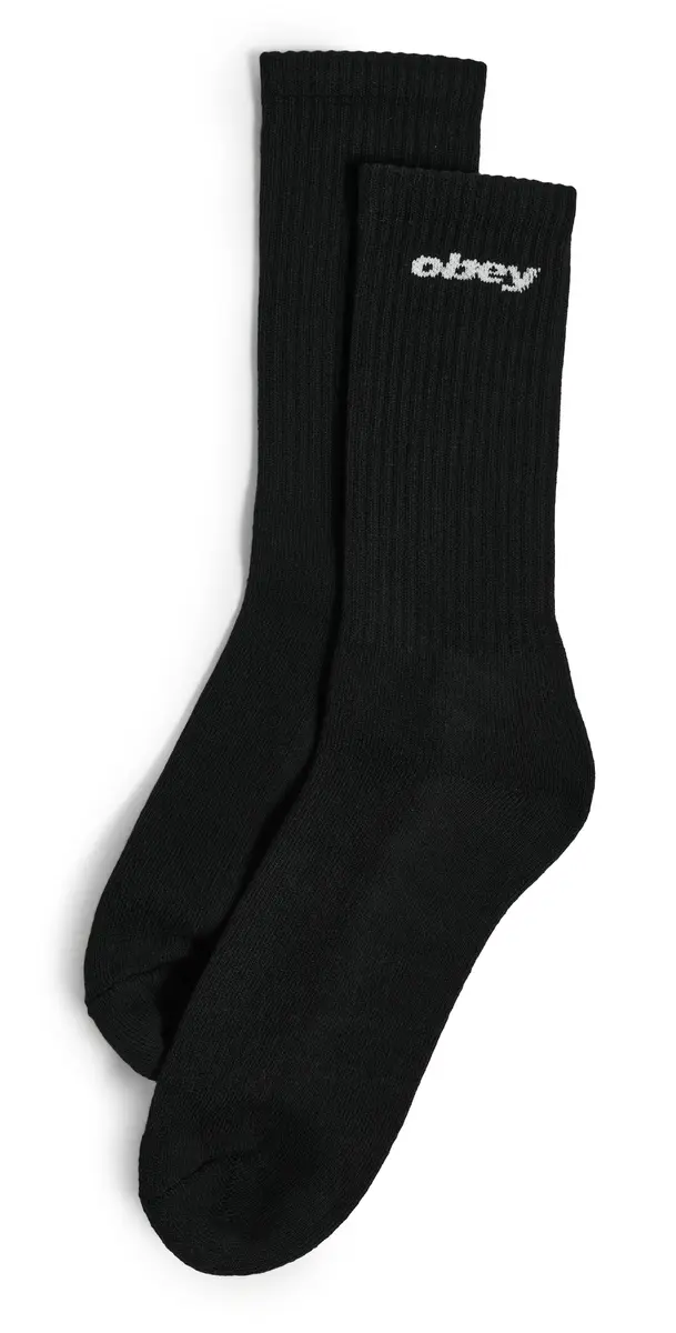 Sports Logo Socks Black One Size