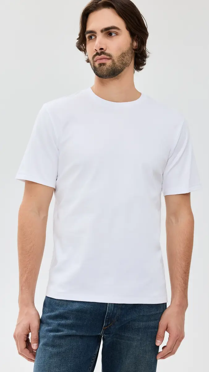 rag & bone Pima Interlock Tee White | Thumbnail 2