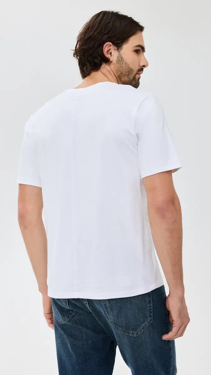 rag & bone Pima Interlock Tee White | Thumbnail 3