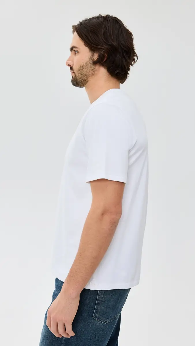rag & bone Pima Interlock Tee White | Thumbnail 4