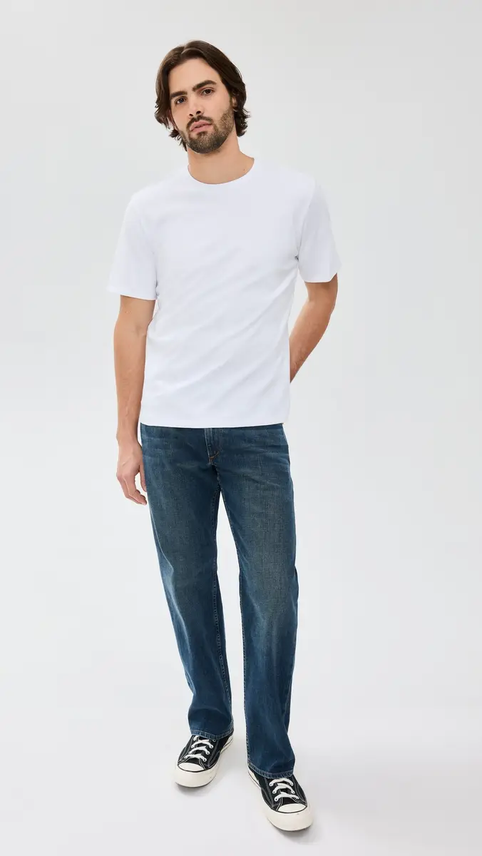 rag & bone Pima Interlock Tee White | Thumbnail 5