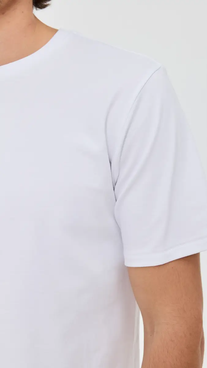 rag & bone Pima Interlock Tee White | Thumbnail 6