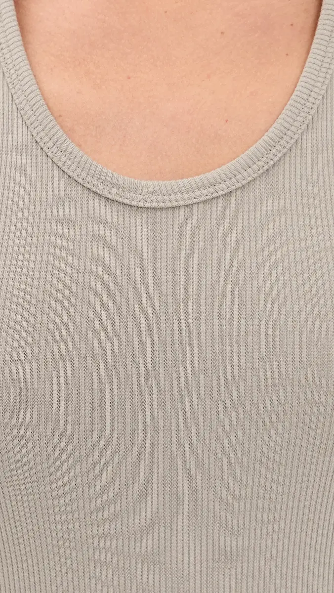WARDROBE.NYC WARDROBE. NYC Ribbed Tank Taupe | Thumbnail 6
