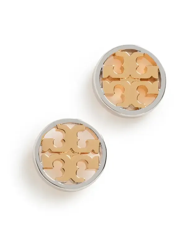 Tory Burch Icon Circle Stud Earrings