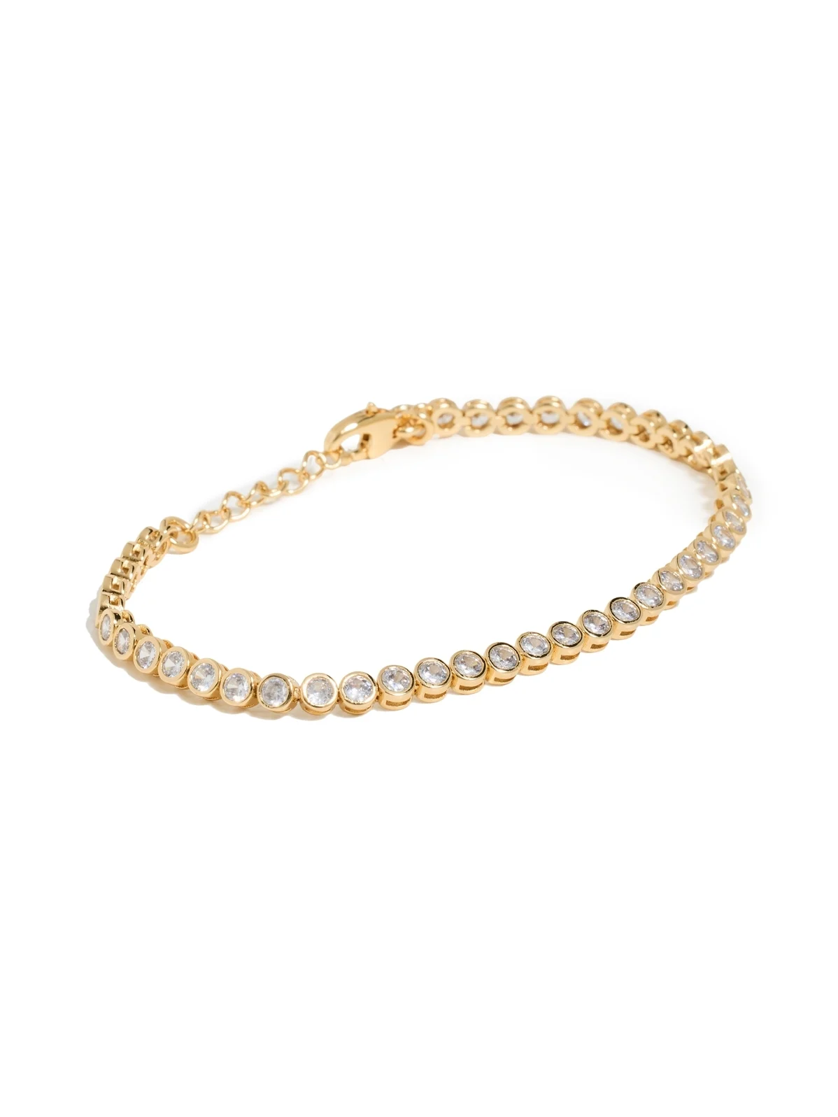 Madewell The Tennis Collection Bezel Set Crystal Bracelet