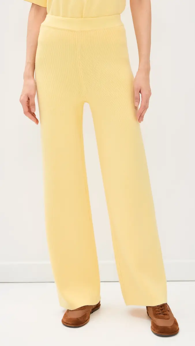 English Factory Knit Pants Butter Yellow | Thumbnail 2 English Factory Knit Pants Butter Yellow | Thumbnail 2