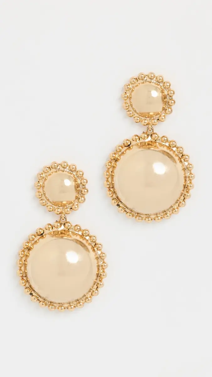 LELET NY Lucia Dome Earrings Gold One Size | Thumbnail 2 LELET NY Lucia Dome Earrings Gold One Size | Thumbnail 2