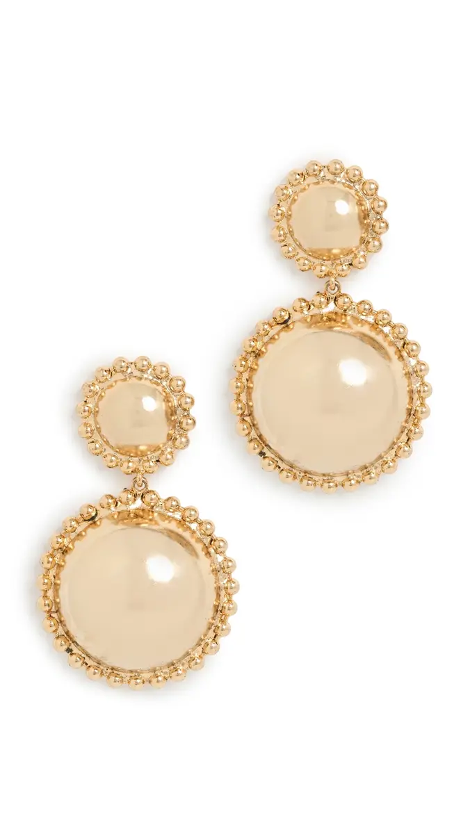LELET NY Lucia Dome Earrings Gold One Size | Thumbnail 5 LELET NY Lucia Dome Earrings Gold One Size | Thumbnail 5