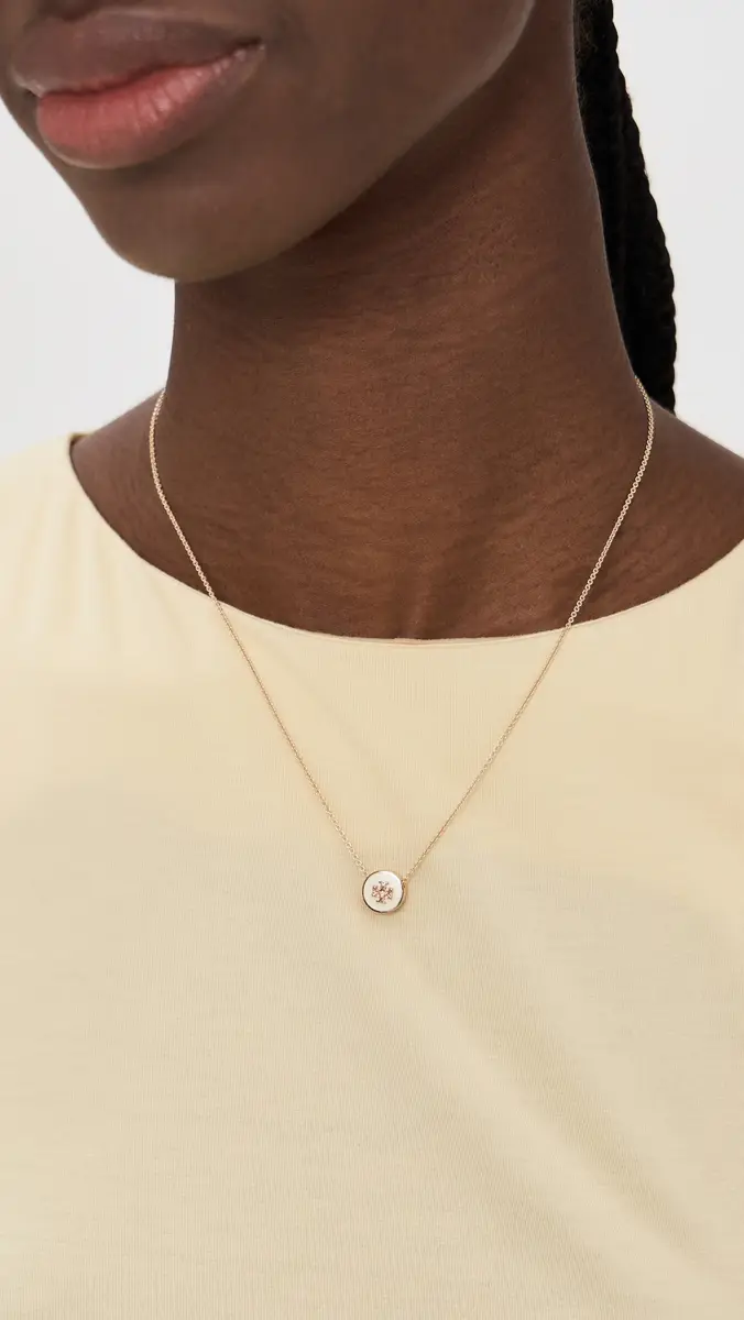 Tory Burch Icon Enamel Pendant Necklace | Thumbnail 3