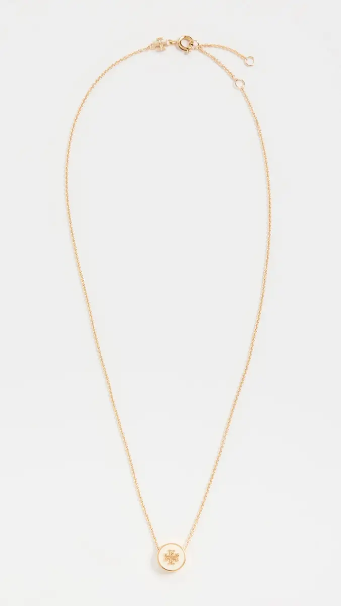 Tory Burch Icon Enamel Pendant Necklace | Thumbnail 4