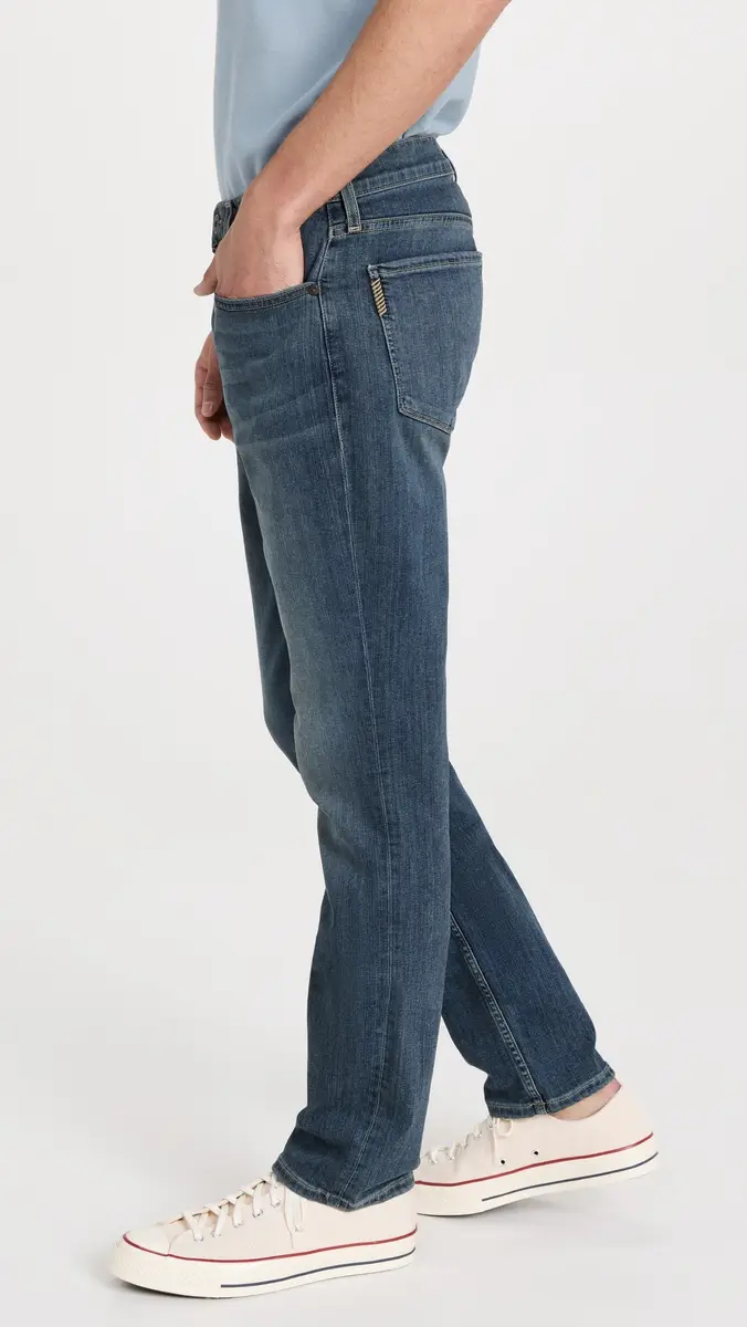 PAIGE Federal Transcend Slim Straight Jeans Birch | Thumbnail 4