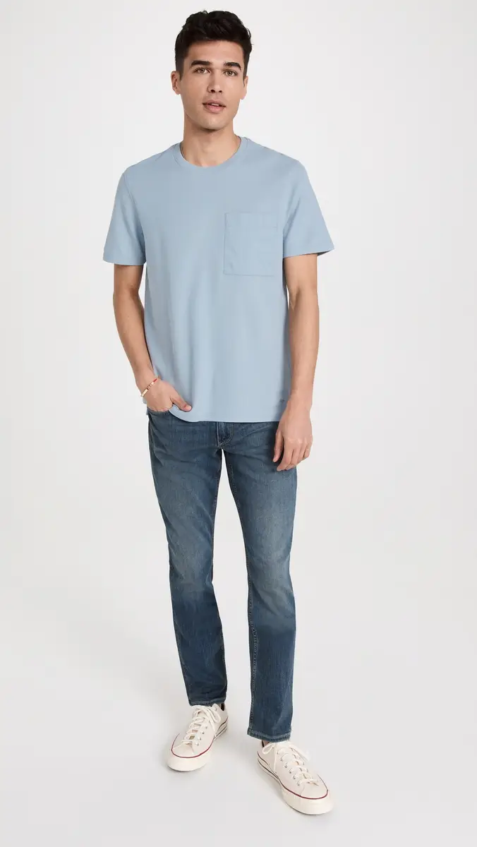 PAIGE Federal Transcend Slim Straight Jeans Birch | Thumbnail 5