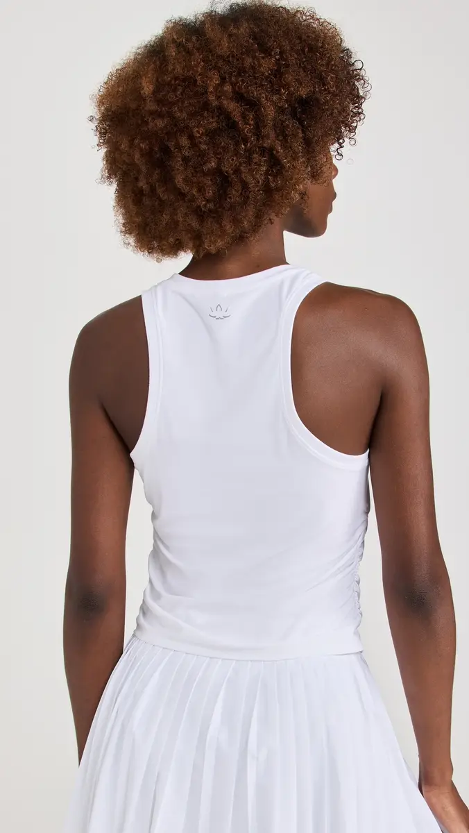 Beyond Yoga Featherweight Your Fit Shirred Tank Cloud White | Thumbnail 3