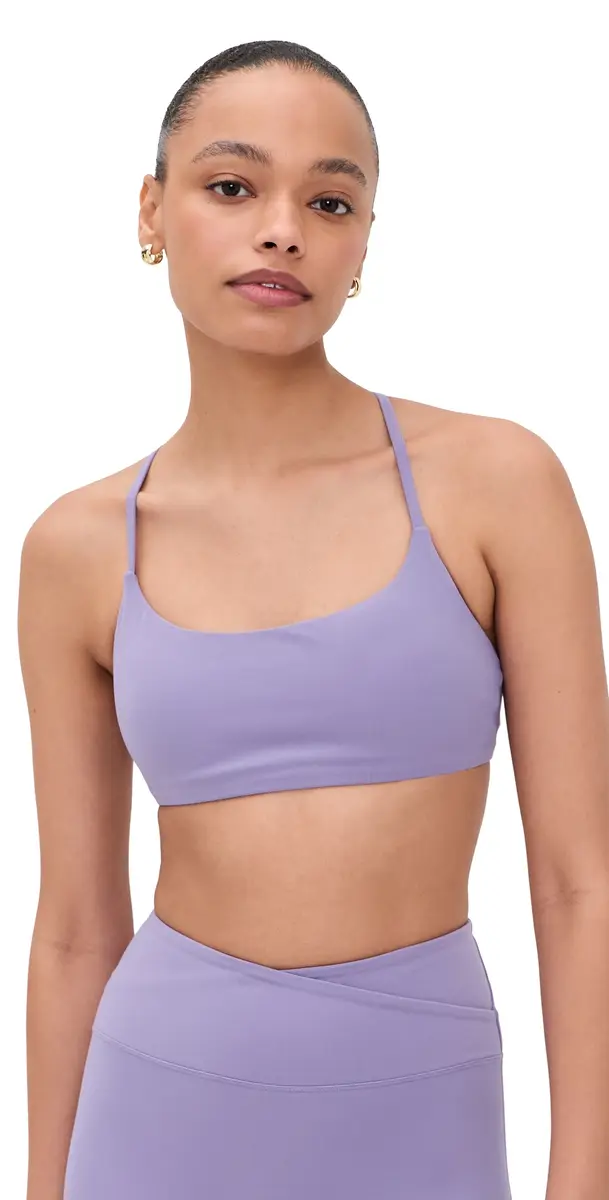 Year of Ours Studio Cross Back Bra Grape | Image 1 Year of Ours Studio Cross Back Bra Grape | Image 1