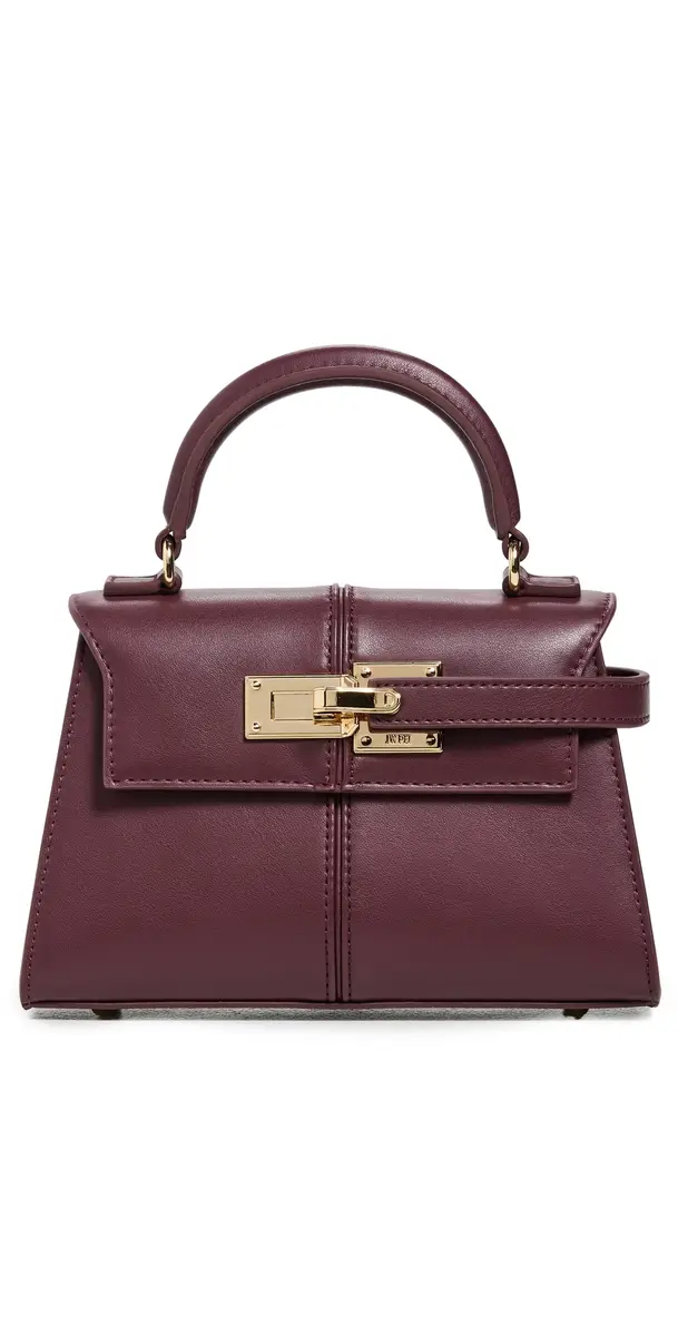 JW PEI Elise Top Handle Bag Deep Burgundy One Size | Image 1 JW PEI Elise Top Handle Bag Deep Burgundy One Size | Image 1