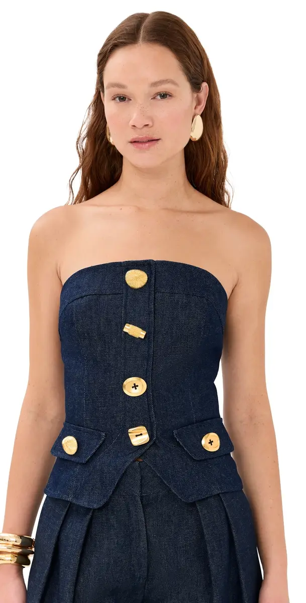 FRANÇOISE Bijou Top Indigo | Image 1 FRANÇOISE Bijou Top Indigo | Image 1