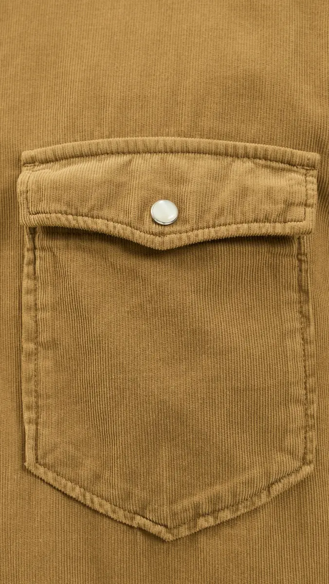 Isabel Marant Vasco Fine Corduroy Shirt ight Bronze | Thumbnail 6