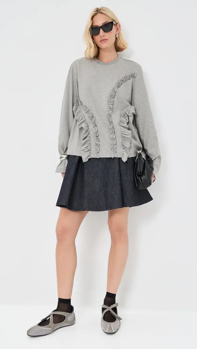 Cecilie Bahnsen Alva T-Shirt Grey elange | Thumbnail 5