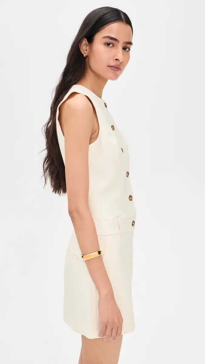 PAIGE Soho Mini Dress Bone | Thumbnail 4 PAIGE Soho Mini Dress Bone | Thumbnail 4