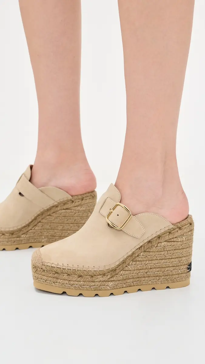 Stella McCartney Gaia Alter Suede Clogs | Thumbnail 3