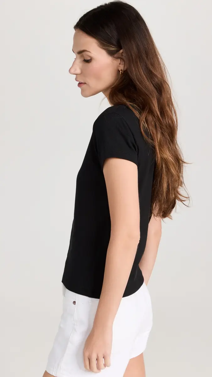 Madewell Supima Rib Tee | Thumbnail 4