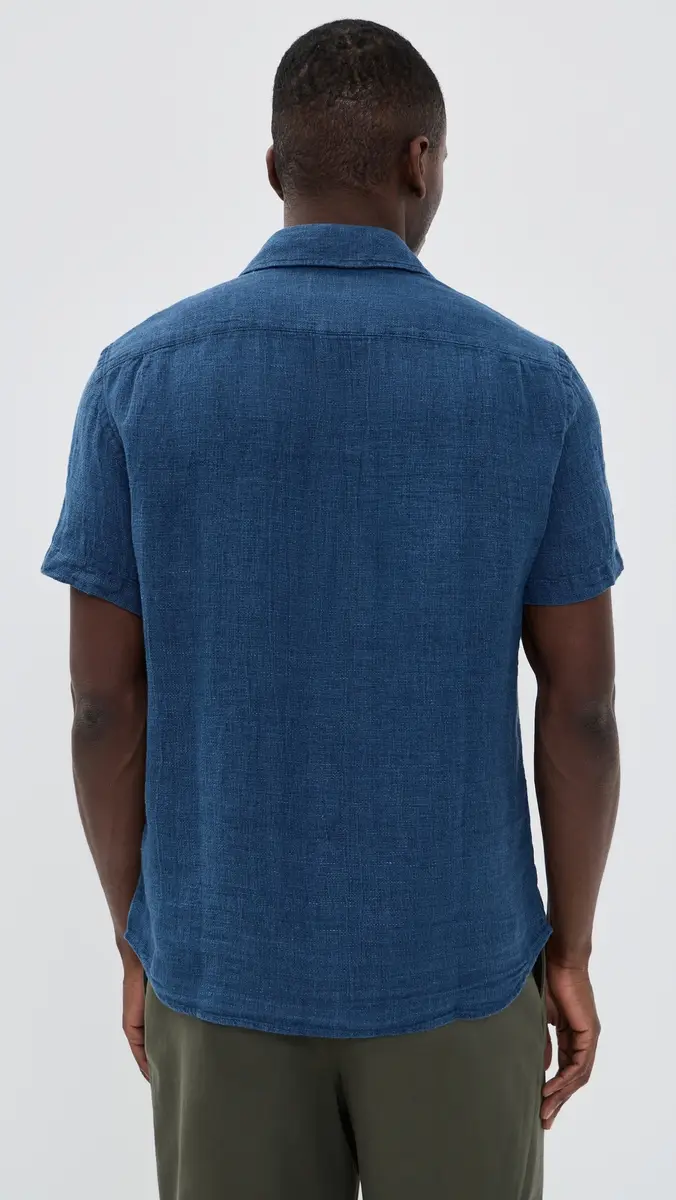Faherty Short Sleeve Palma Linen Shirt | Thumbnail 3 Faherty Short Sleeve Palma Linen Shirt | Thumbnail 3