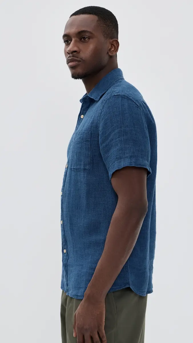 Faherty Short Sleeve Palma Linen Shirt | Thumbnail 4 Faherty Short Sleeve Palma Linen Shirt | Thumbnail 4