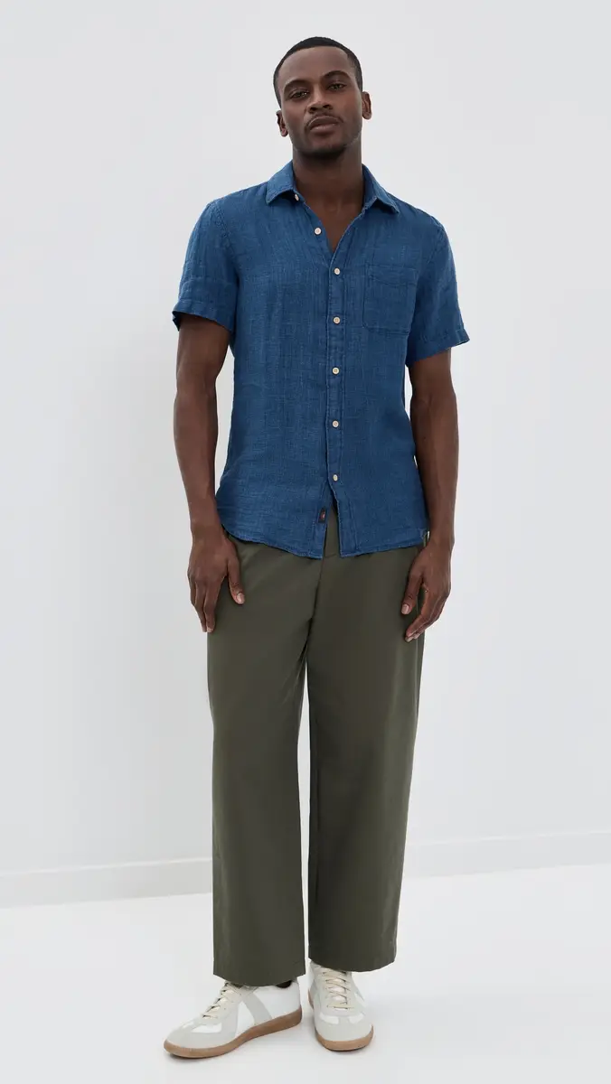 Faherty Short Sleeve Palma Linen Shirt | Thumbnail 5 Faherty Short Sleeve Palma Linen Shirt | Thumbnail 5