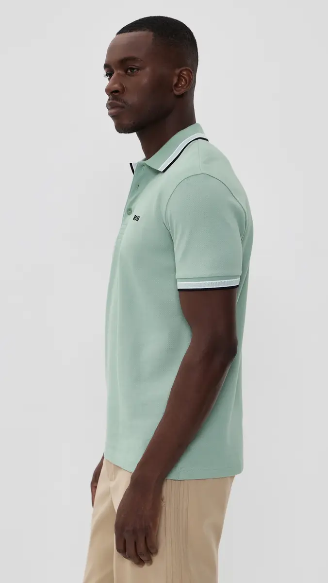 BOSS Paddy Polo Shirt Iceberg Green | Thumbnail 4