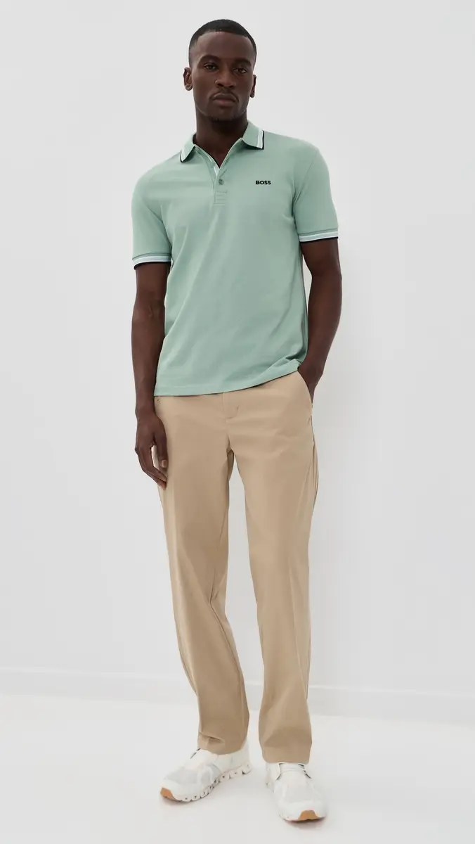 BOSS Paddy Polo Shirt Iceberg Green | Thumbnail 5