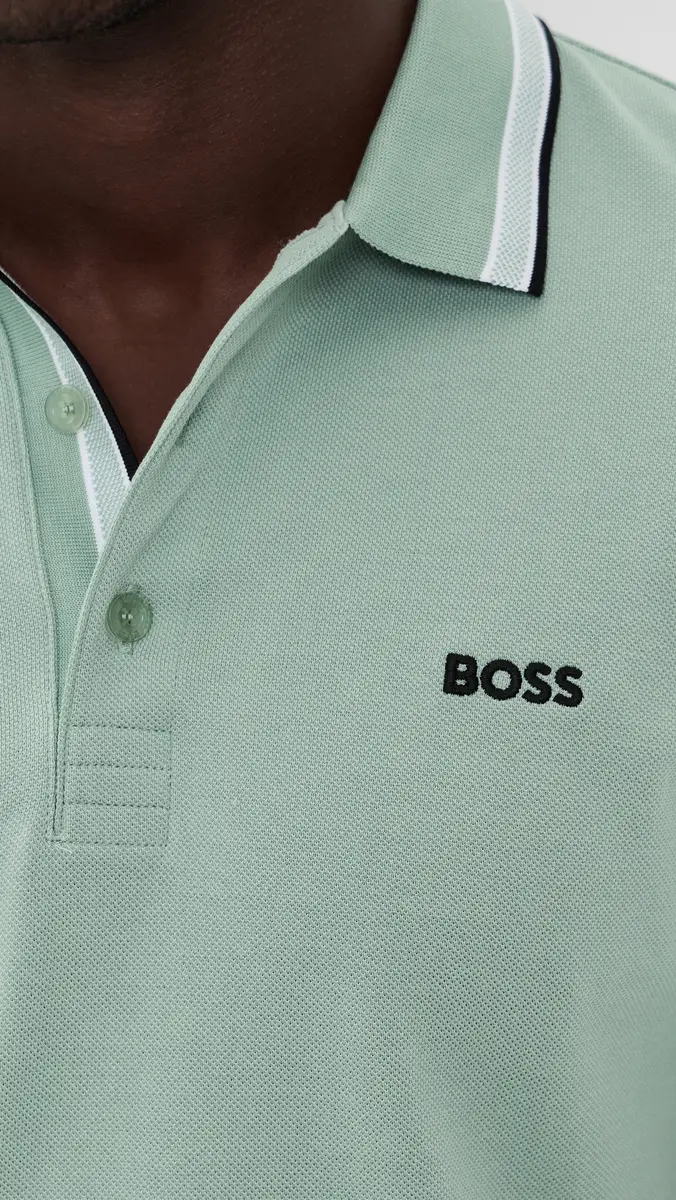 BOSS Paddy Polo Shirt Iceberg Green | Thumbnail 6