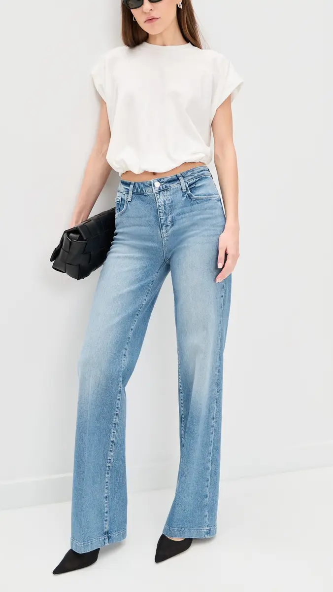 L'Agence Clayton Wide Leg Jeans | Thumbnail 5