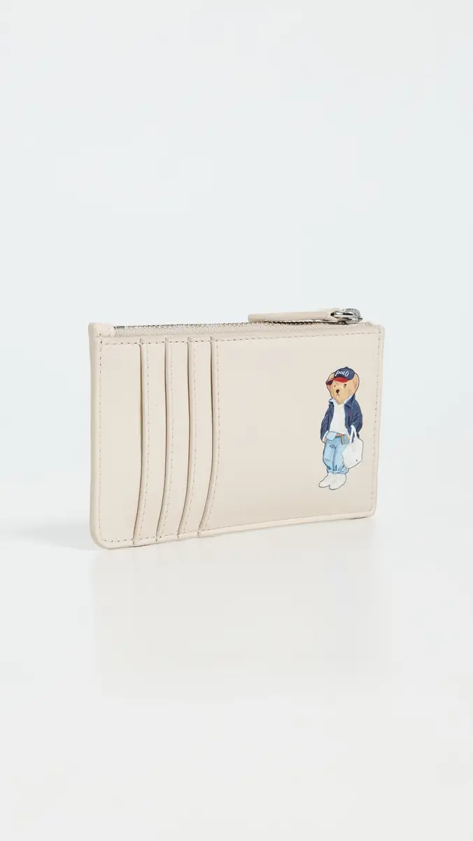 Polo Ralph Lauren Spring Bear Zip Card Case | Thumbnail 3