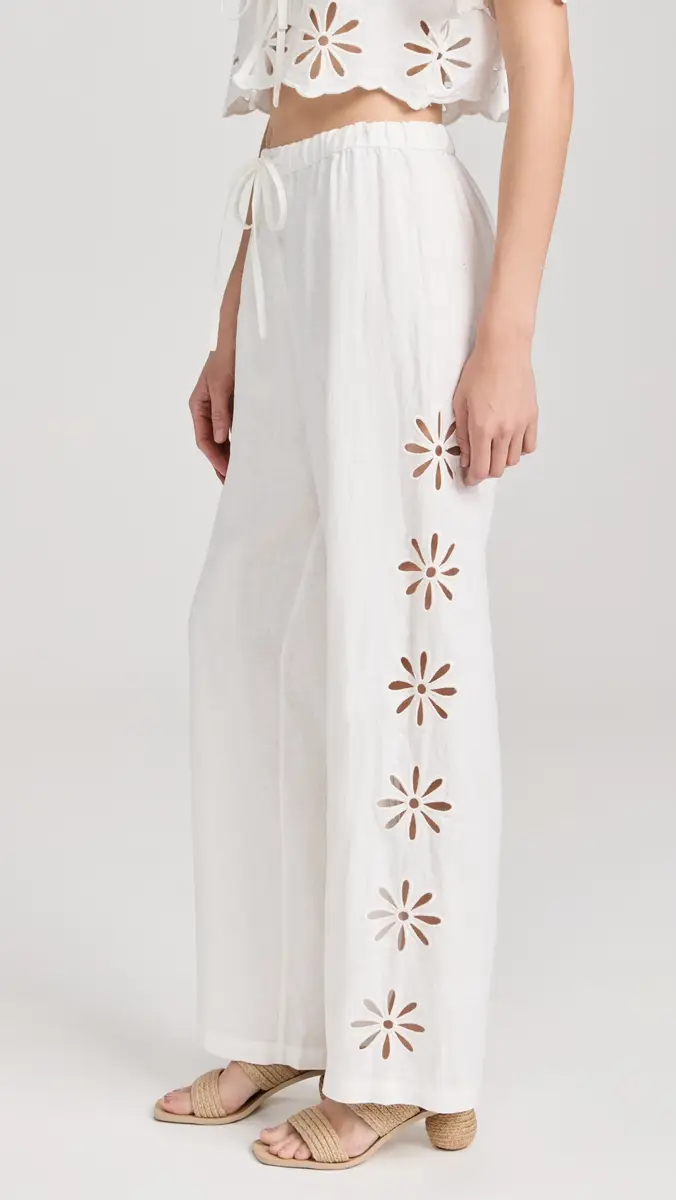RAILS Emmie Pants White Eyelet | Thumbnail 4