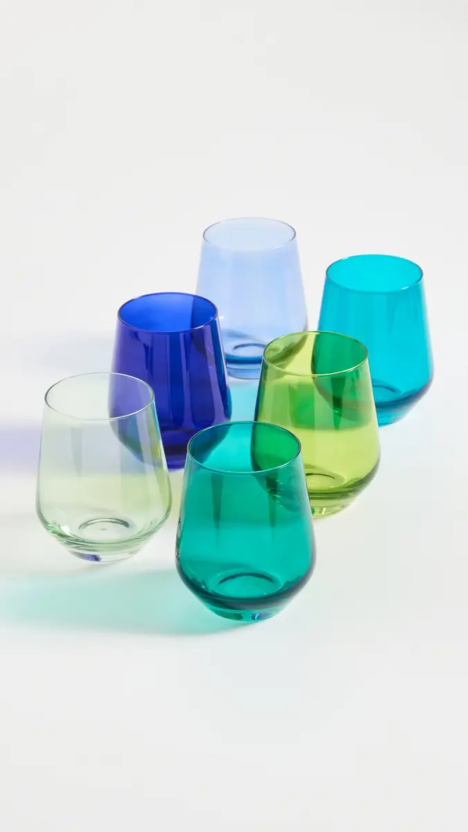 Estelle Colored Glass Stemless Set of 6 | Thumbnail 2 Estelle Colored Glass Stemless Set of 6 | Thumbnail 2