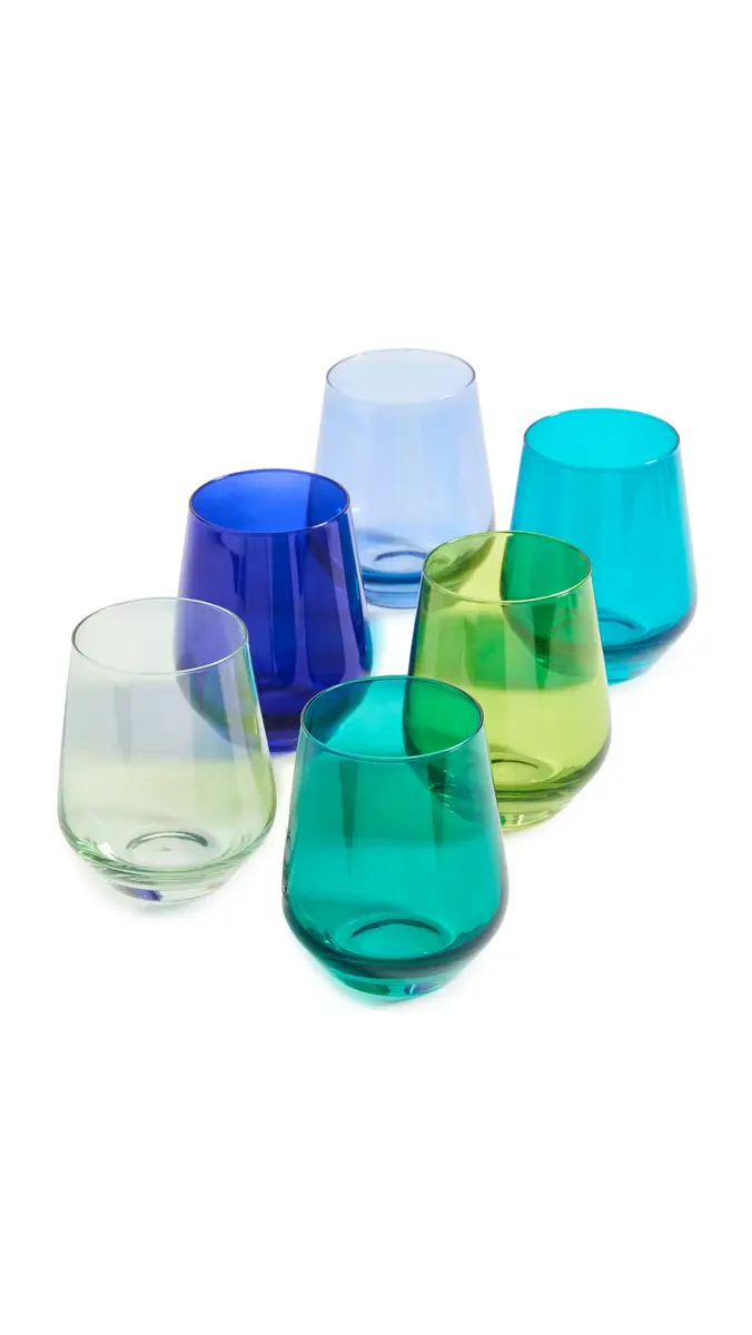 Estelle Colored Glass Stemless Set of 6 | Thumbnail 6 Estelle Colored Glass Stemless Set of 6 | Thumbnail 6