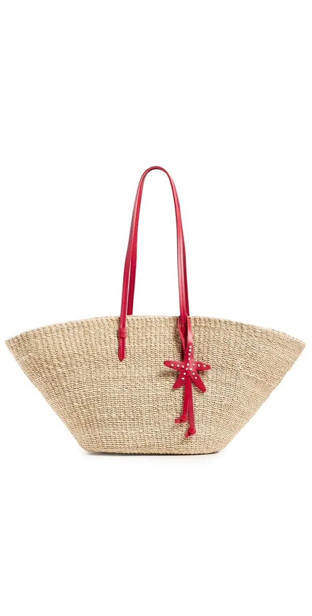 Poolside Bags The East West Charm Tote Tomato One Size | Image 1 Poolside Bags The East West Charm Tote Tomato One Size | Image 1