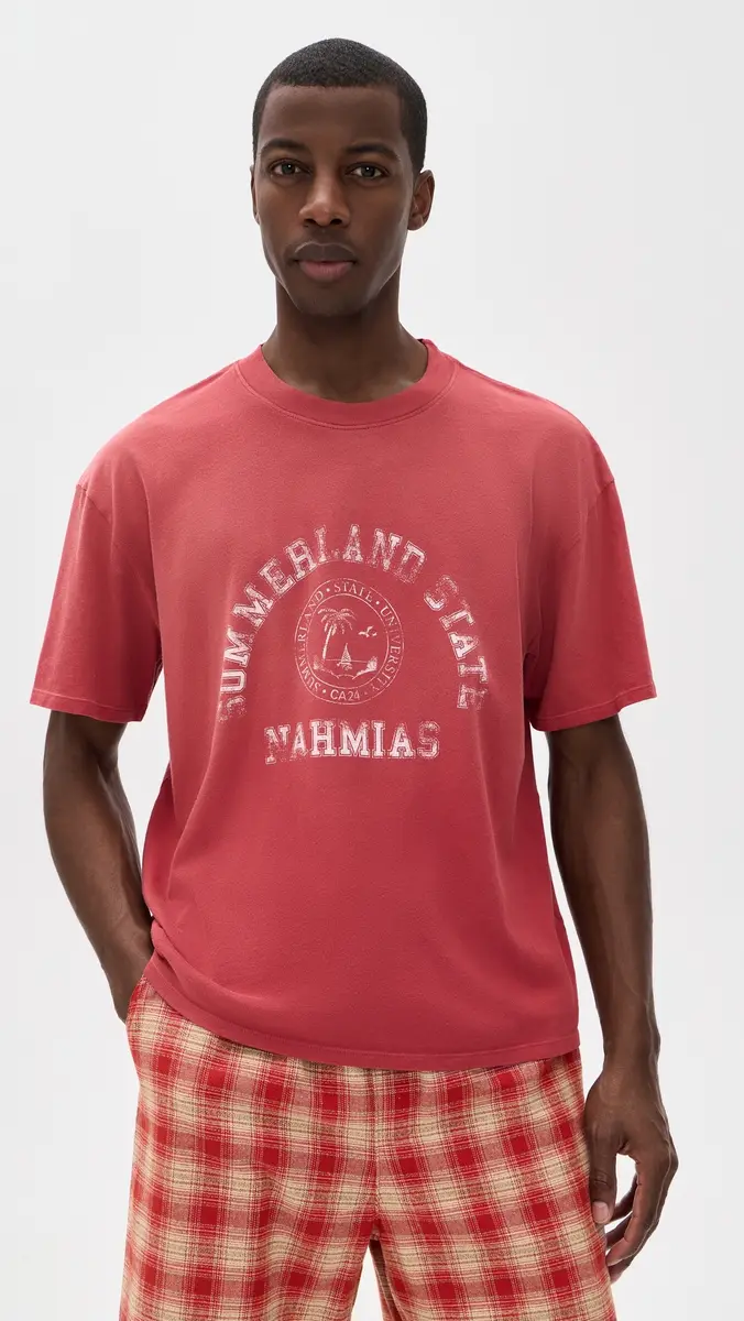 Nahmias Summerland State Boxy Tee Ruby Jersey | Thumbnail 2 Nahmias Summerland State Boxy Tee Ruby Jersey | Thumbnail 2