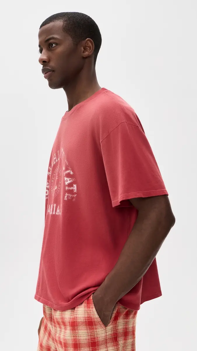 Nahmias Summerland State Boxy Tee Ruby Jersey | Thumbnail 4 Nahmias Summerland State Boxy Tee Ruby Jersey | Thumbnail 4