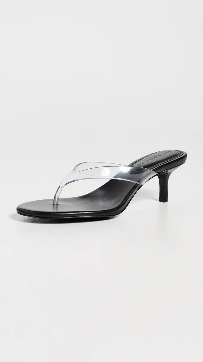 Black Suede Studio KG 50 Sandals Black Leather/Clear PVC | Thumbnail 2 Black Suede Studio KG 50 Sandals Black Leather/Clear PVC | Thumbnail 2
