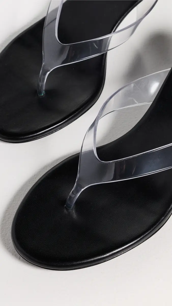 Black Suede Studio KG 50 Sandals Black Leather/Clear PVC | Thumbnail 6 Black Suede Studio KG 50 Sandals Black Leather/Clear PVC | Thumbnail 6
