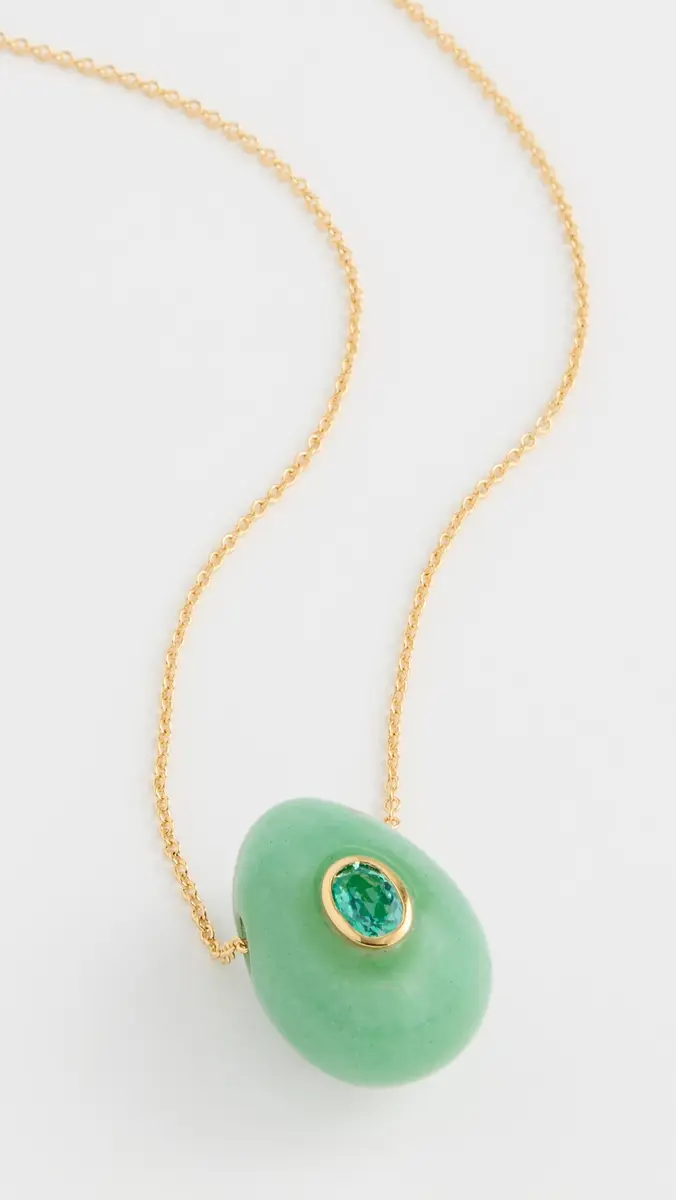 Lizzie Fortunato Constance Necklace In Green Aventurine Green One Size | Thumbnail 2 Lizzie Fortunato Constance Necklace In Green Aventurine Green One Size | Thumbnail 2