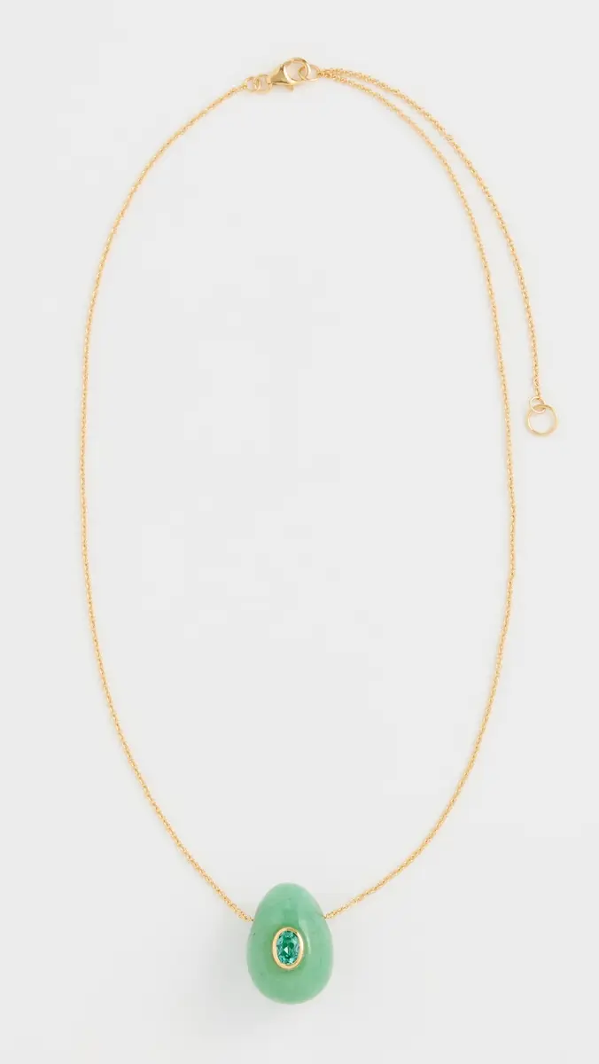 Lizzie Fortunato Constance Necklace In Green Aventurine Green One Size | Thumbnail 4 Lizzie Fortunato Constance Necklace In Green Aventurine Green One Size | Thumbnail 4