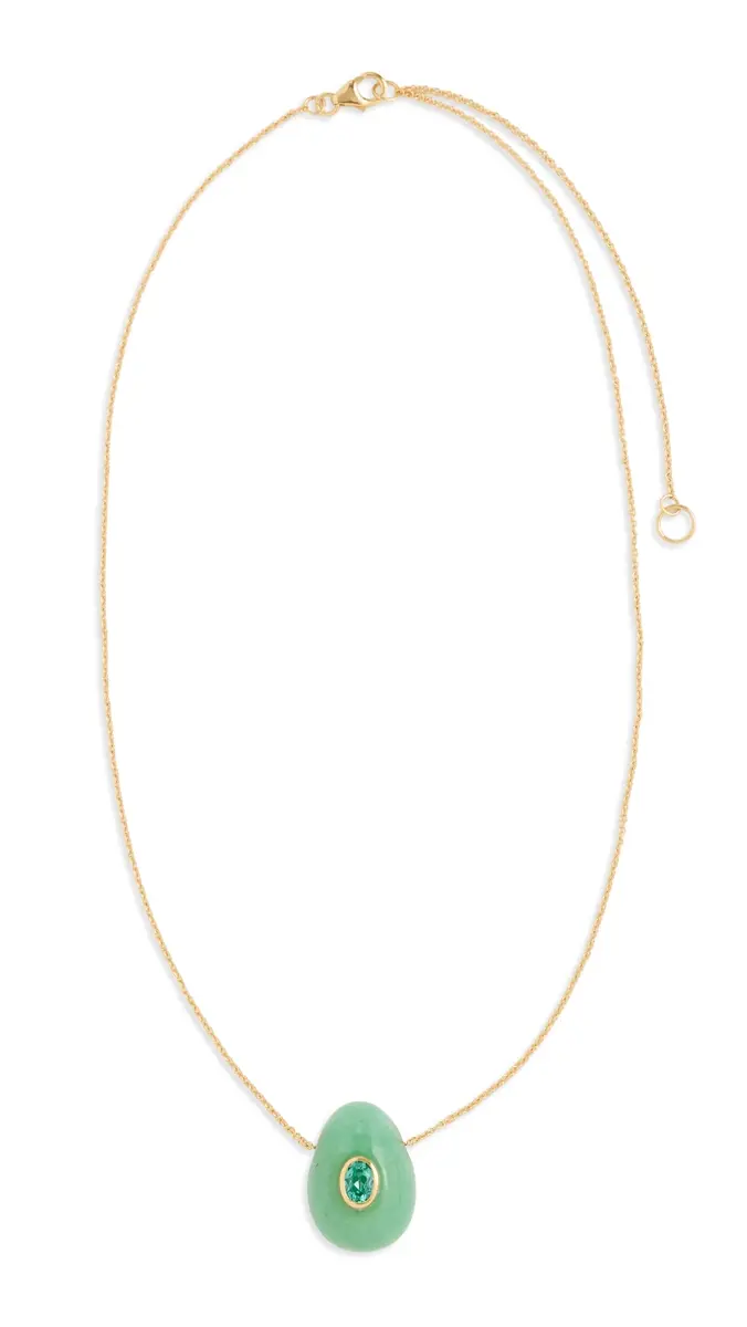 Lizzie Fortunato Constance Necklace In Green Aventurine Green One Size | Thumbnail 6 Lizzie Fortunato Constance Necklace In Green Aventurine Green One Size | Thumbnail 6
