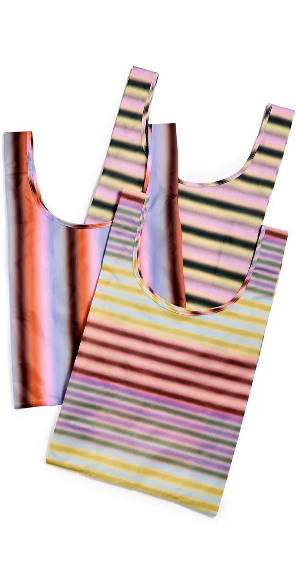 BAGGU Standard Baggu Set of 3 Gradient Stripe One Size | Image 1 BAGGU Standard Baggu Set of 3 Gradient Stripe One Size | Image 1