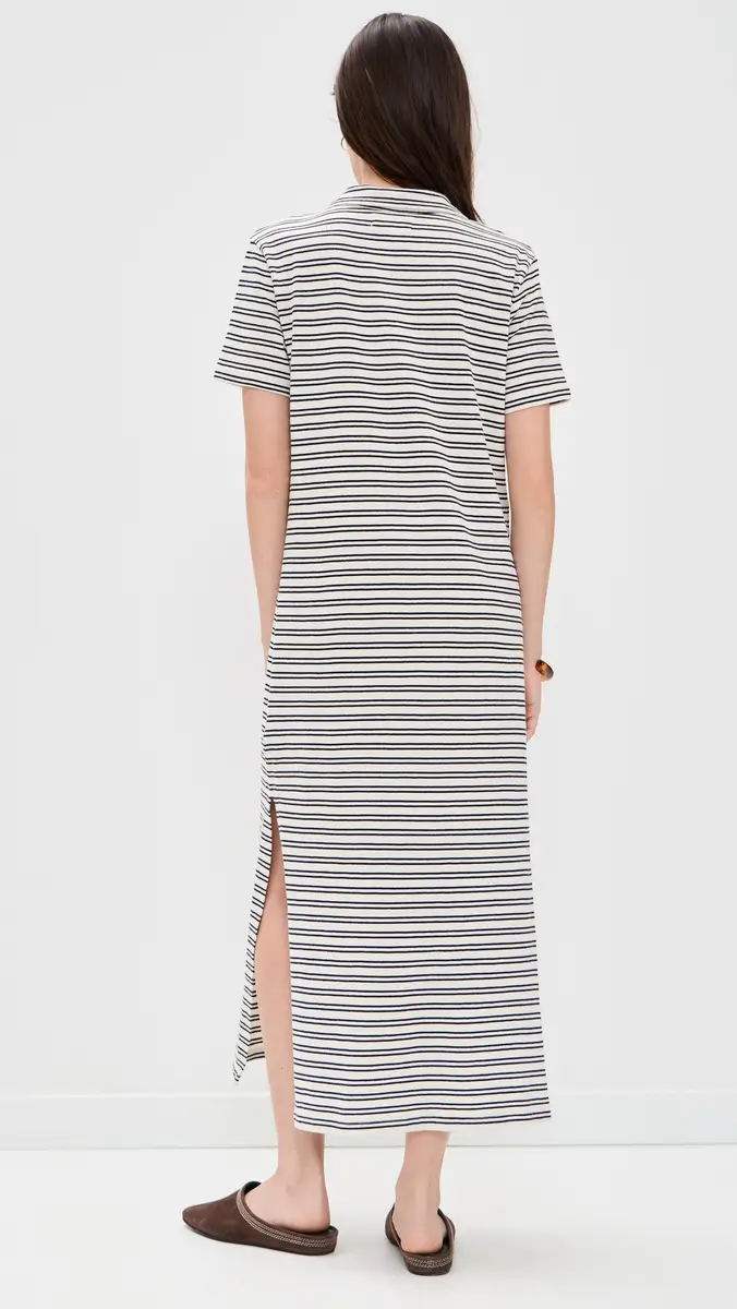 Velvet Corin Dress Natural/Navy | Thumbnail 3 Velvet Corin Dress Natural/Navy | Thumbnail 3