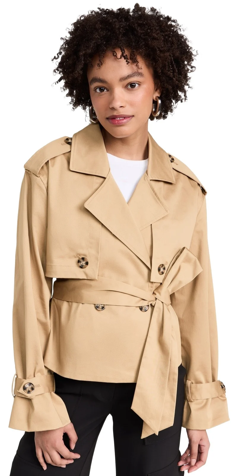 Favorite Daughter The Cropped Charles Trench Coat