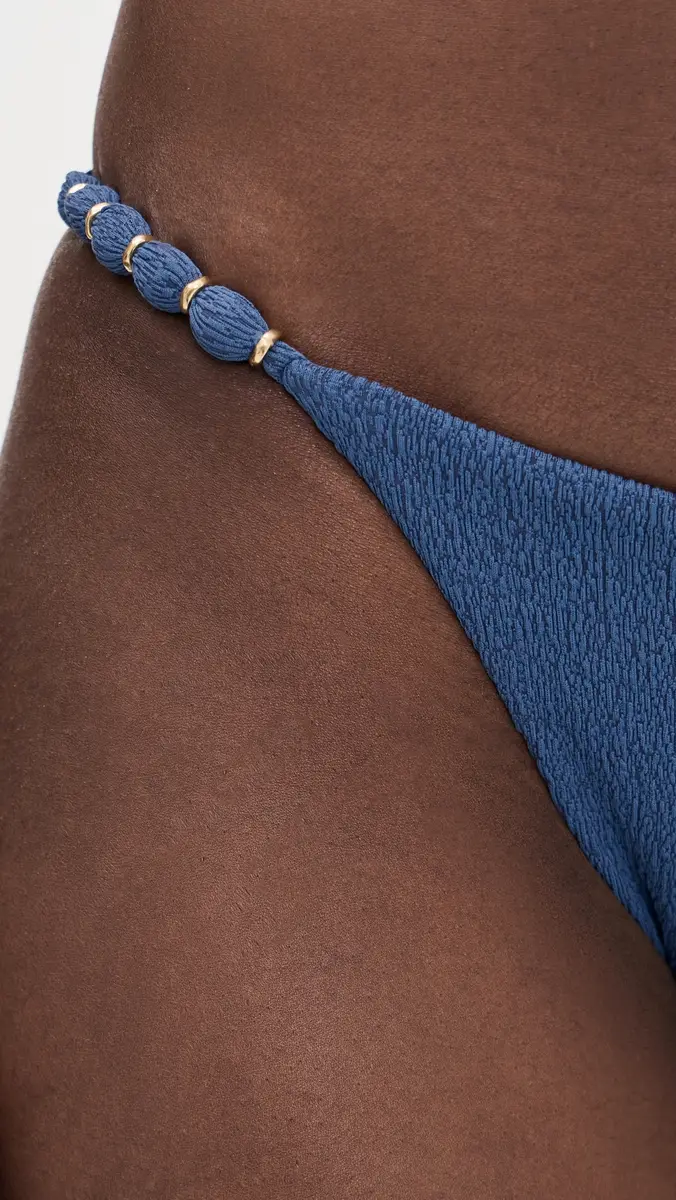 ViX Paula Hermanny Beads Full Bikini Bottoms Blue | Thumbnail 6