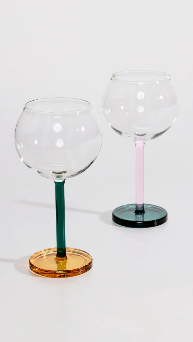 Sophie Lou Jacobsen Bilboquet Wine Glass Set of 2 | Thumbnail 2