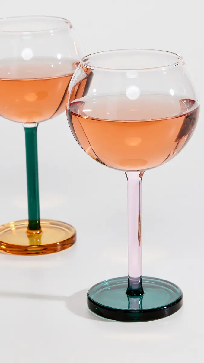 Sophie Lou Jacobsen Bilboquet Wine Glass Set of 2 | Thumbnail 3